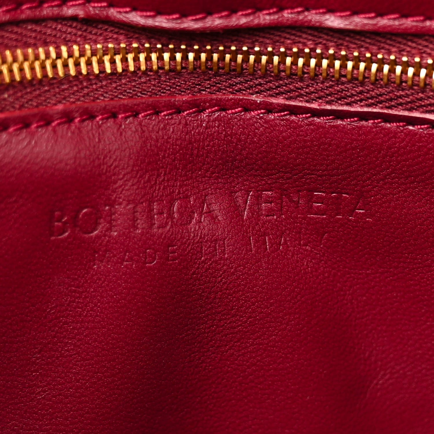 Bottega Veneta Gloss Calfskin Croc Embossed Intreccio Cassette Crossbody Bag Cherry 6 of 14
