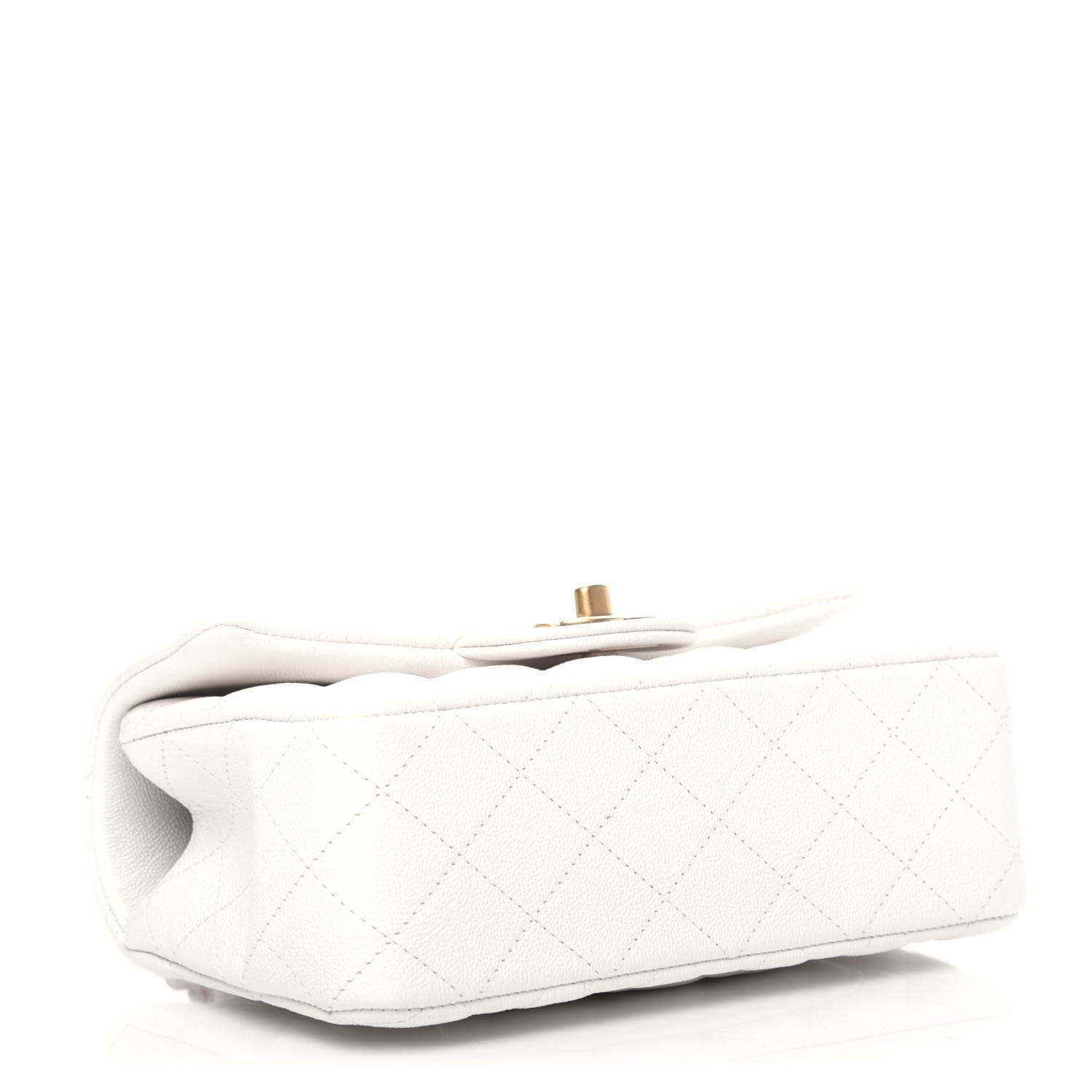 Chanel Caviar Quilted Mini Top Handle Rectangular Flap White 4 of 10