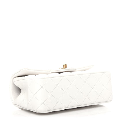Chanel Caviar Quilted Mini Top Handle Rectangular Flap White 4 of 10