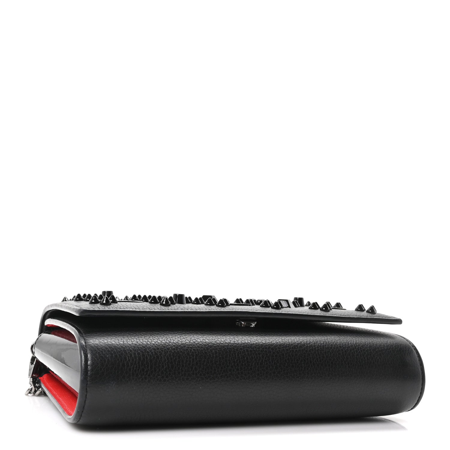 Christian Louboutin Calfskin Spikes Loubinthesky Paloma Clutch