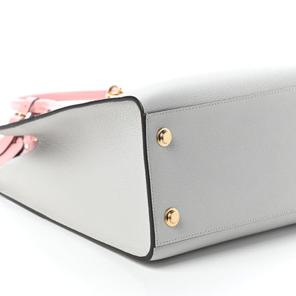 Louis Vuitton Calfskin City Steamer MM Gris Antartica Navy Rose Doux 8 of 9