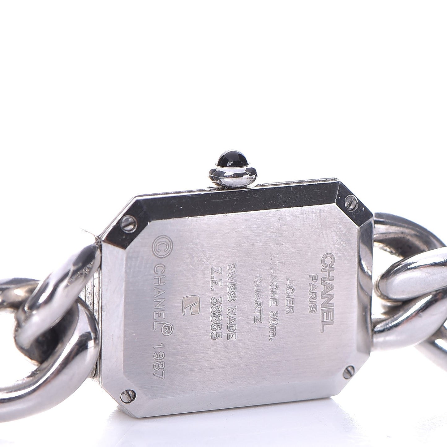 Stainless Steel Diamond Bezel Mother of Pearl 16mm Chain Premiere Quartz Watch S
