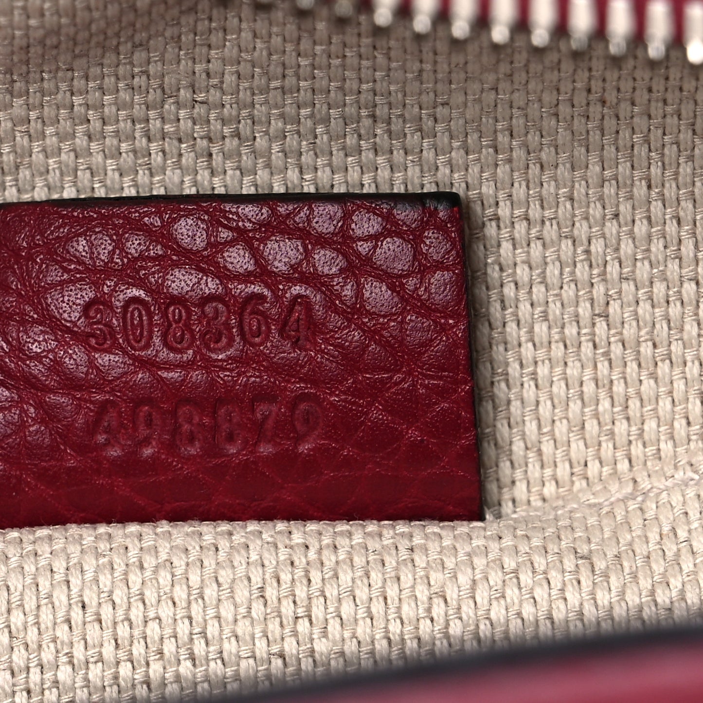 Pebbled Calfskin Studded Small Soho Disco Bag Soft Burgundy