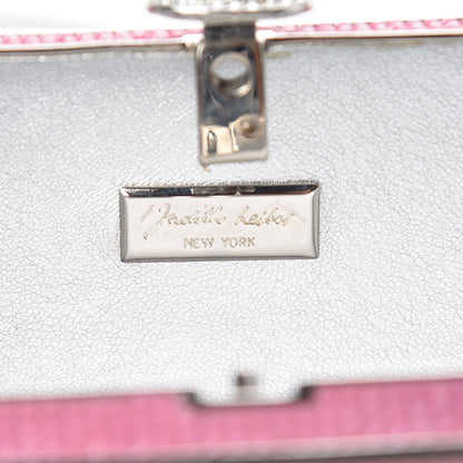 Judith Leiber Swarovski Crystal Minaudiere Clutch Pink 8 of 11