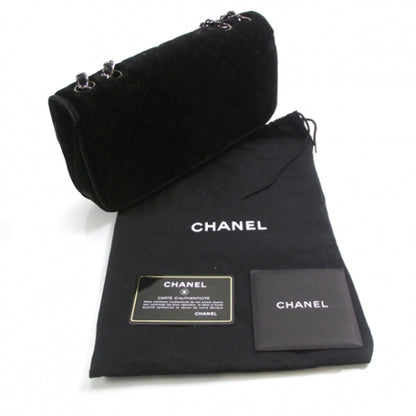 Chanel Velvet Quilted East West Flap Black 3 of 9