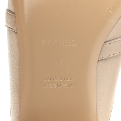 Hermes Calfskin Oz Mules 41 Blanc Gomme 6 of 10