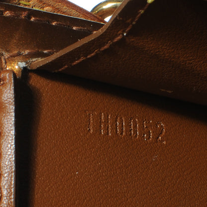 Louis Vuitton Patent Mott Long Strap Bronze 9 of 9