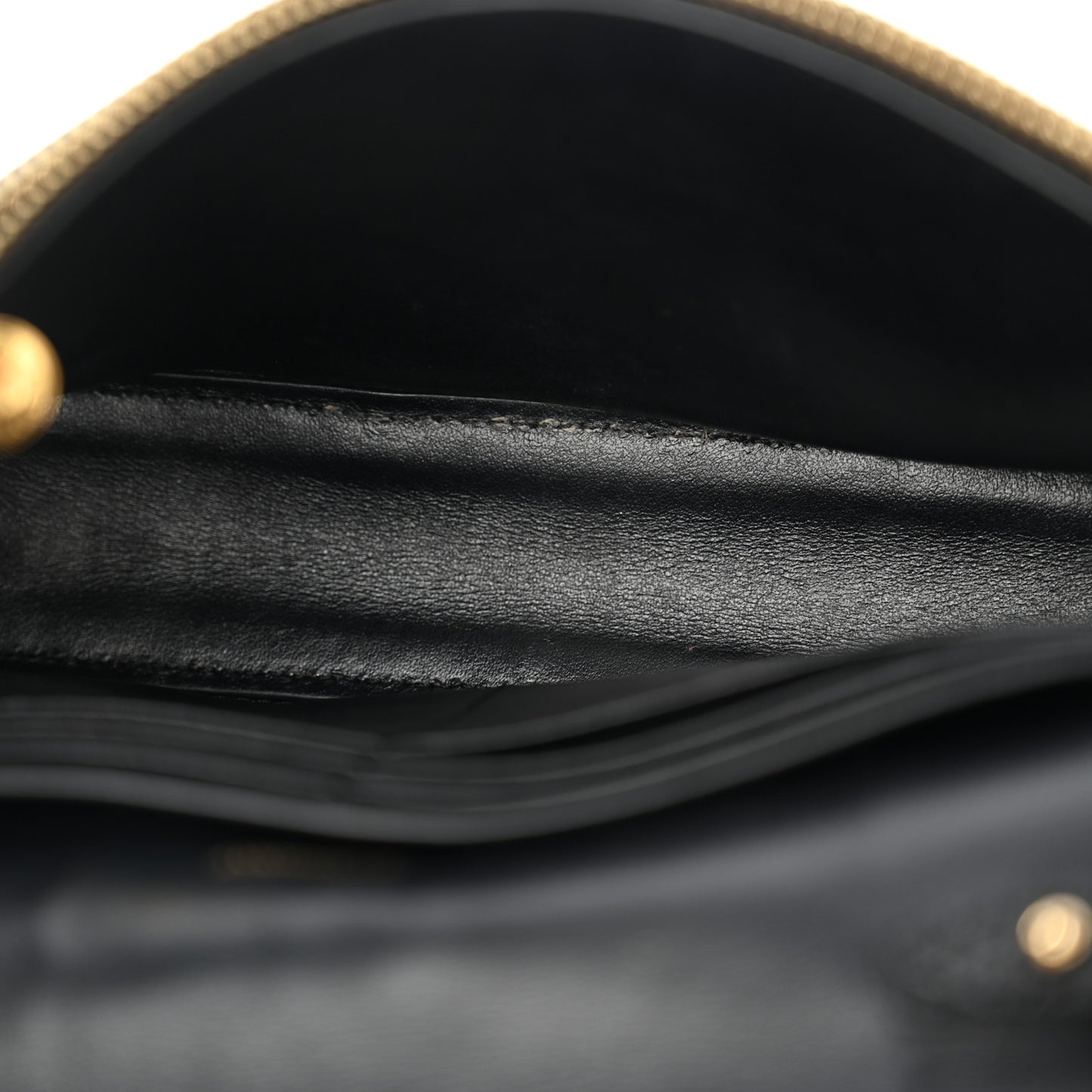 Grainy Calfskin Vintage Check Hampshire Crossbody Black
