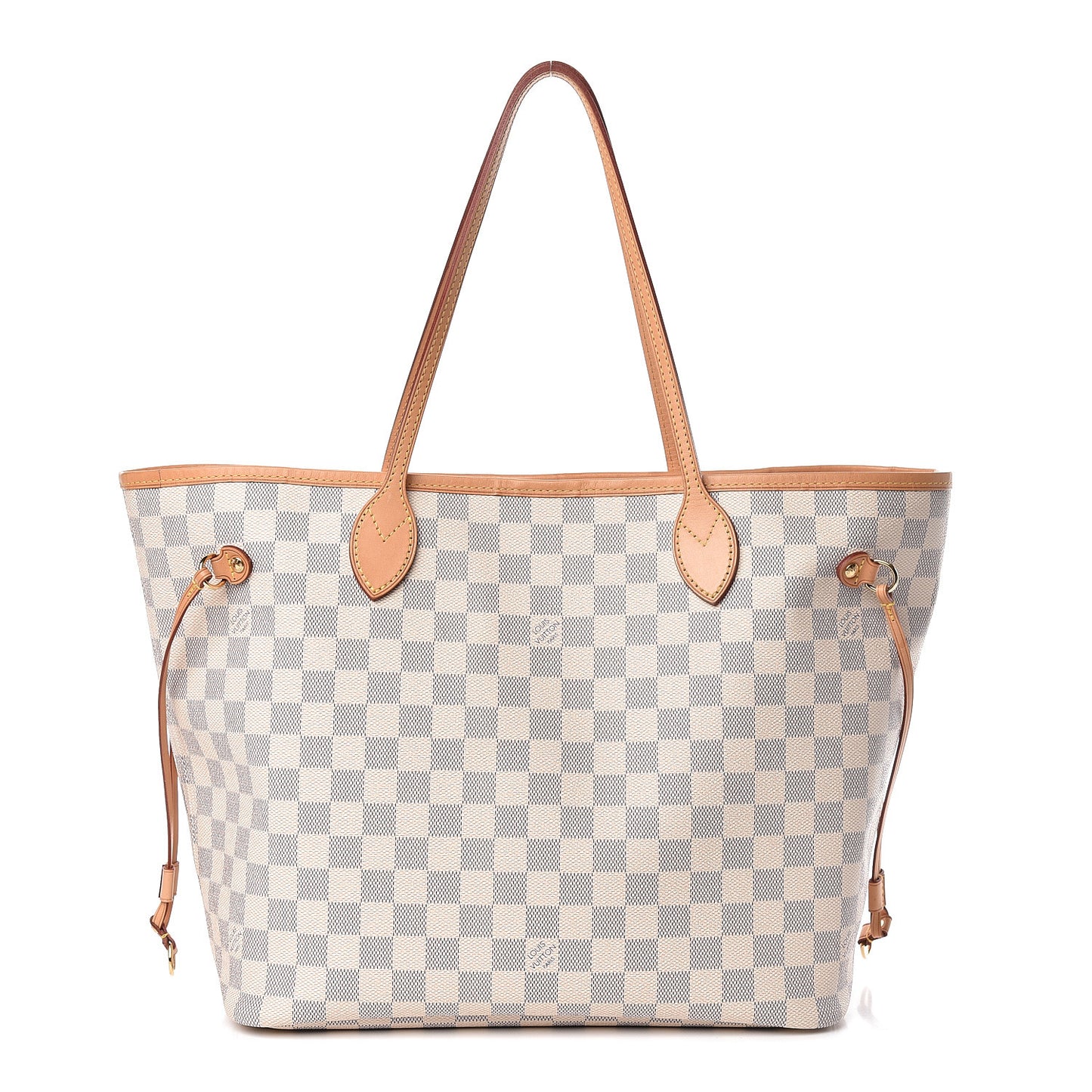 Damier Azur Neo Neverfull MM Rose Ballerine