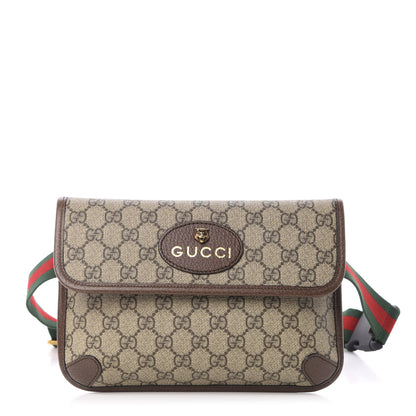 Gucci GG Supreme Monogram Neo Vintage Web Belt Bag Brown 1 of 11