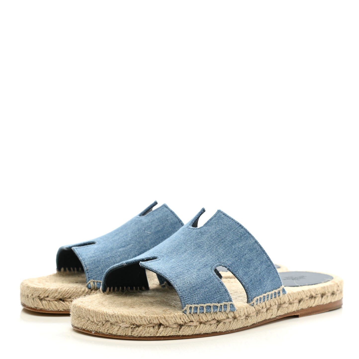 Denim Canvas Antigua Espadrille Sandals 40 Bleu Clair