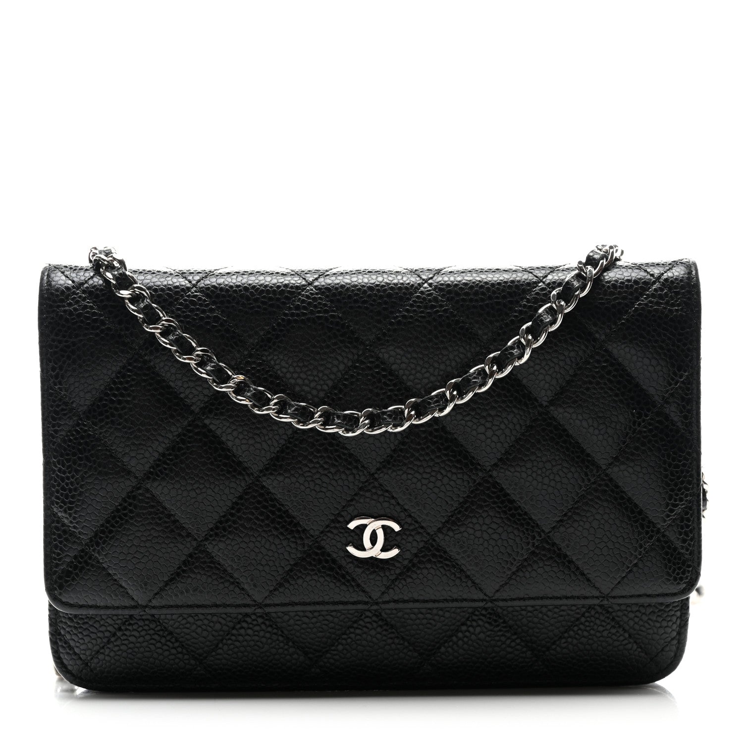 Chanel Caviar Quilted Wallet On Chain WOC Black 1 of 10