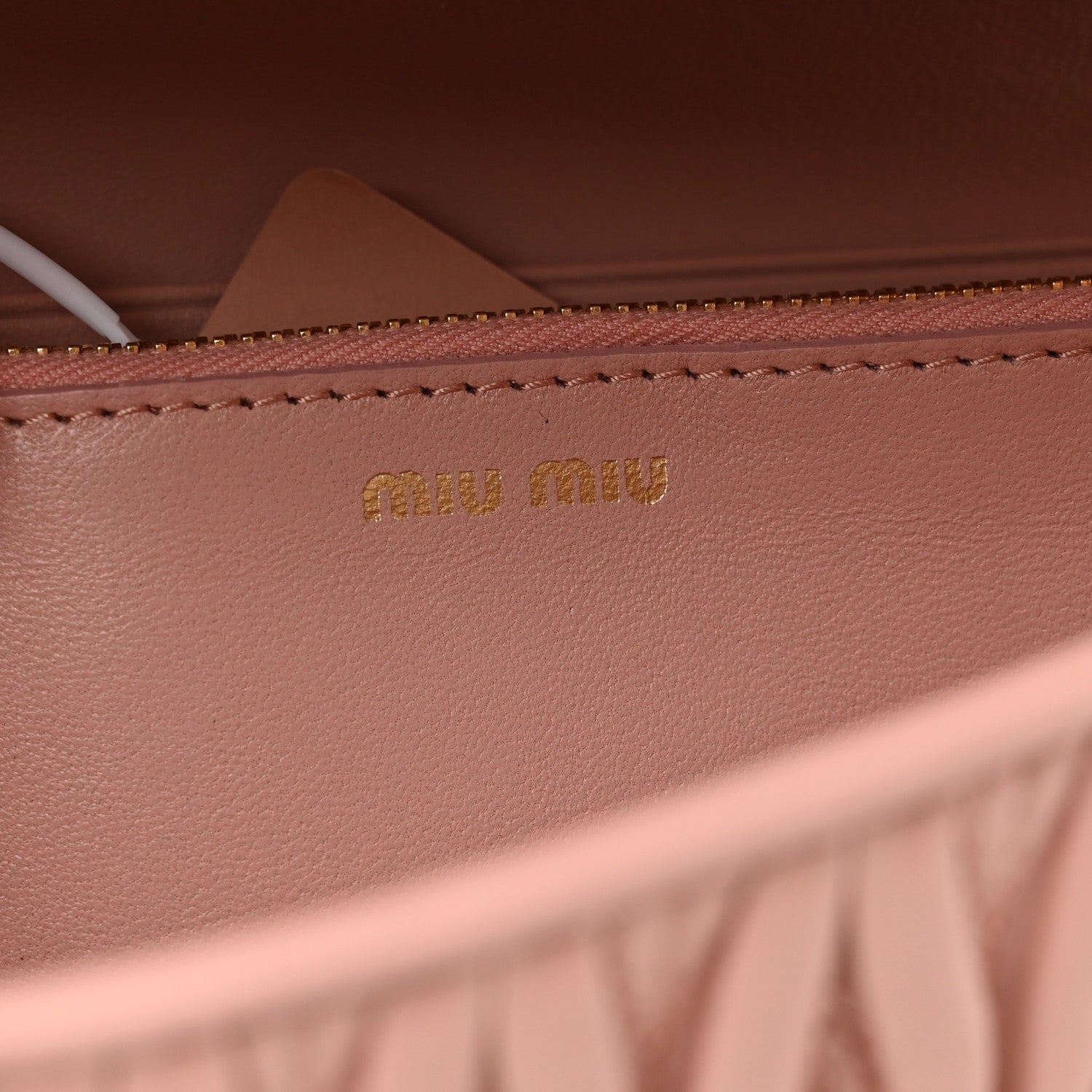 Miu Miu Nappa Matelasse Flap Wallet Orchidea 7 of 8