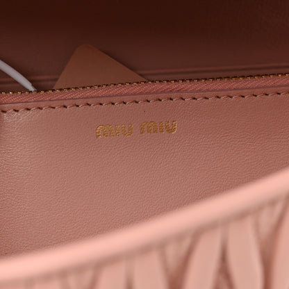 Miu Miu Nappa Matelasse Flap Wallet Orchidea 7 of 8