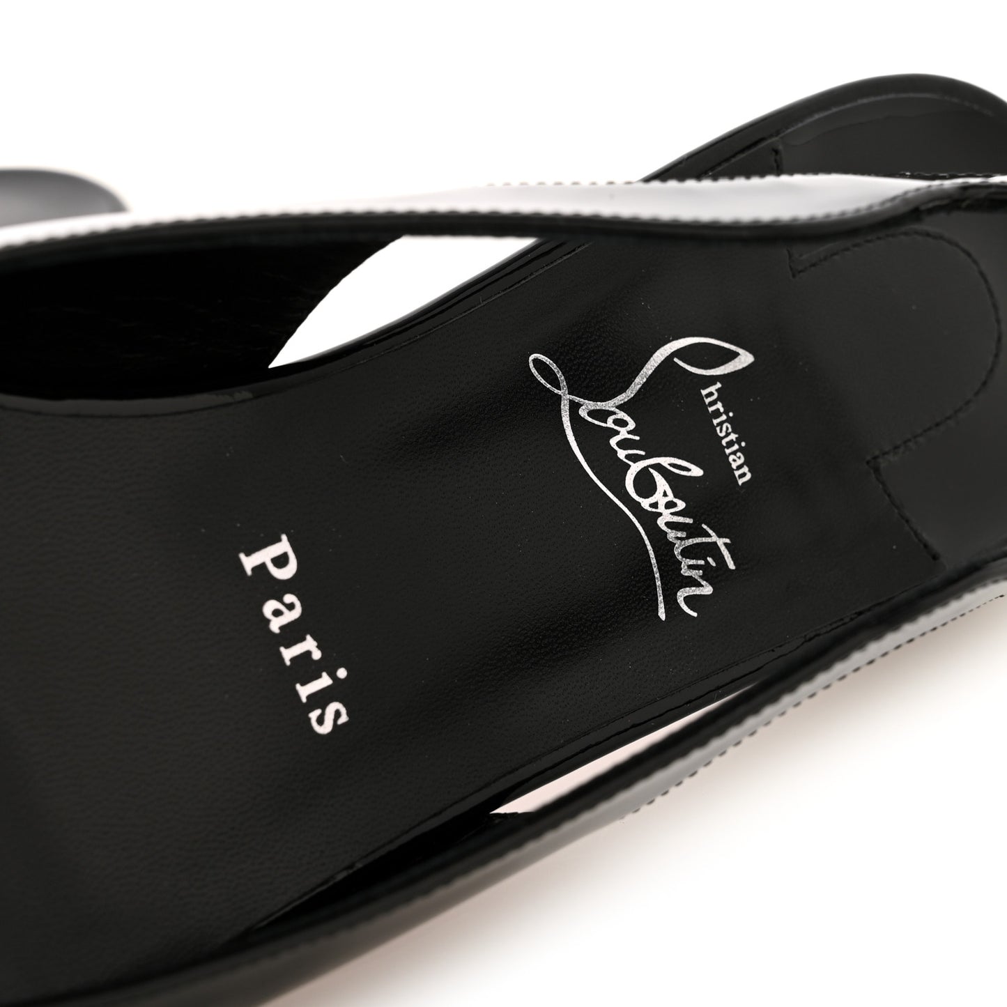 Patent Hot Chickita Slingback Flats 39.5 Black