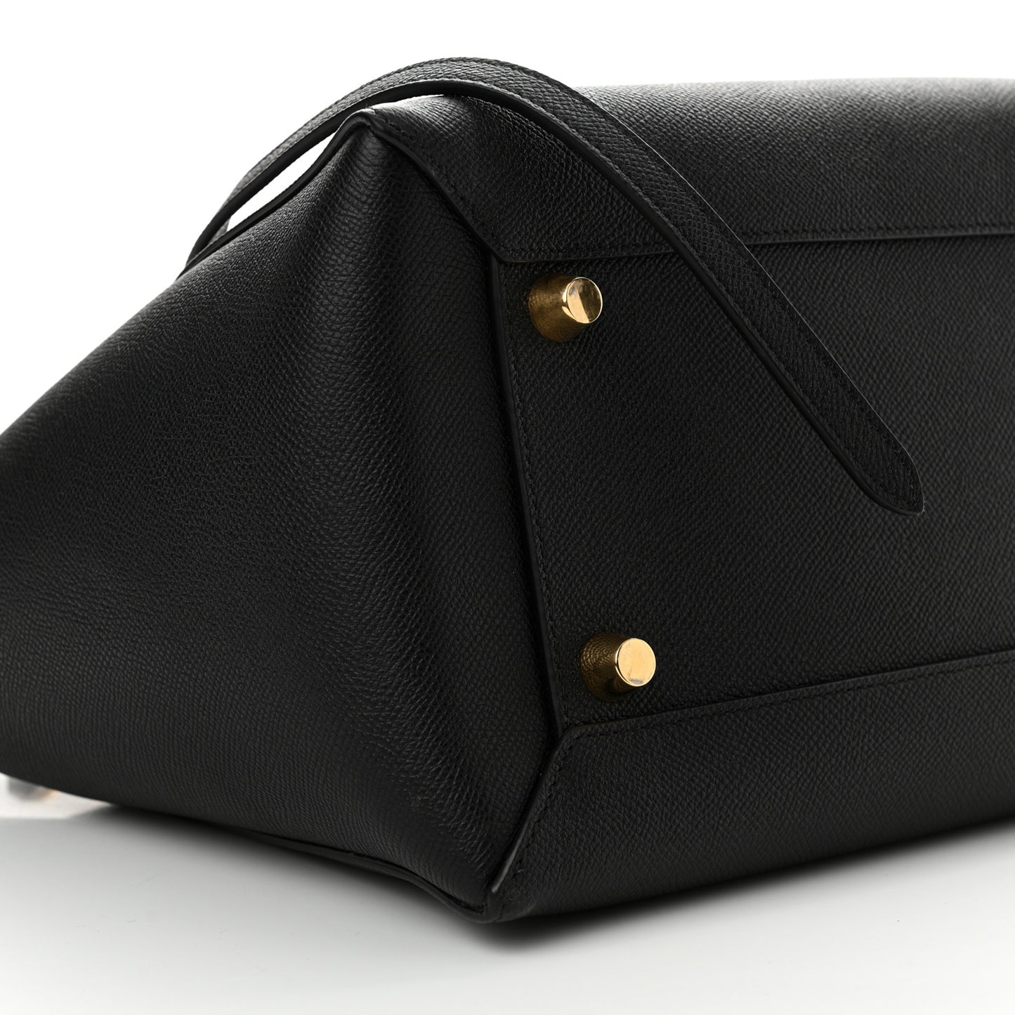 Grained Calfskin Mini Belt Bag Black