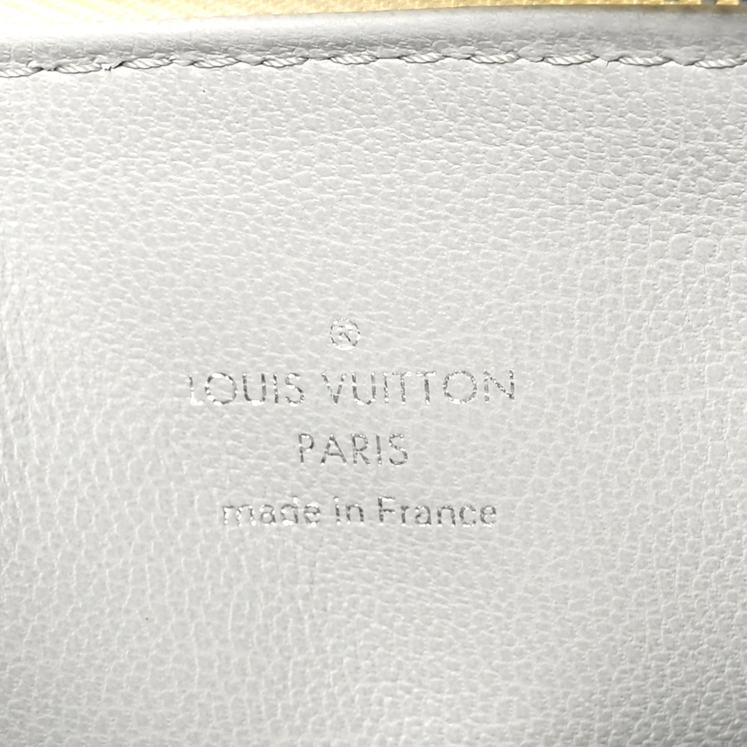 Louis Vuitton Lambskin Embossed Monogram Coussin PM Cream Grey 7 of 10