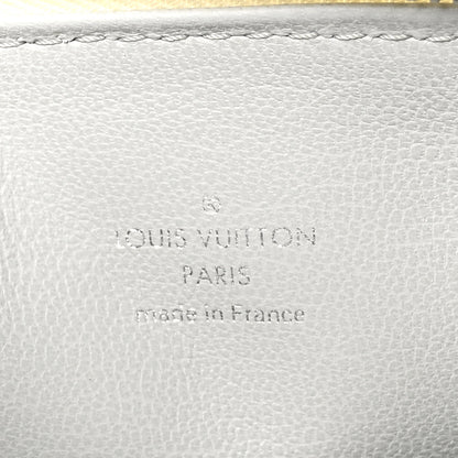 Louis Vuitton Lambskin Embossed Monogram Coussin PM Cream Grey 7 of 10
