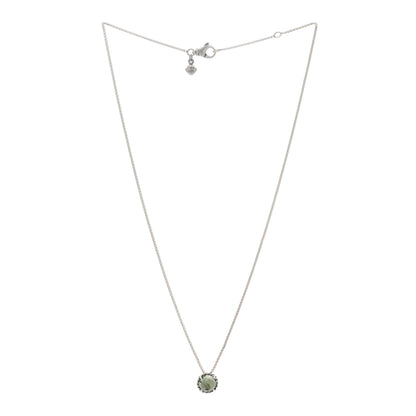 David Yurman Sterling Silver Prasiolite 8mm Chatelaine Pendant Necklace 2 of 3