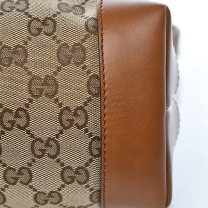 Gucci Monogram Large Flat Messenger Bag Brown 9 of 10