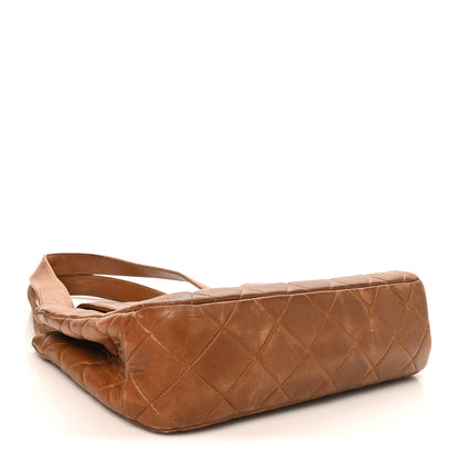 Chanel Lambskin Quilted Shoulder Bag Brown 4 of 10