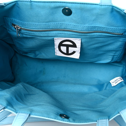 Telfar Vegan Leather Medium Shopping Bag Pool Blue 5 of 16
