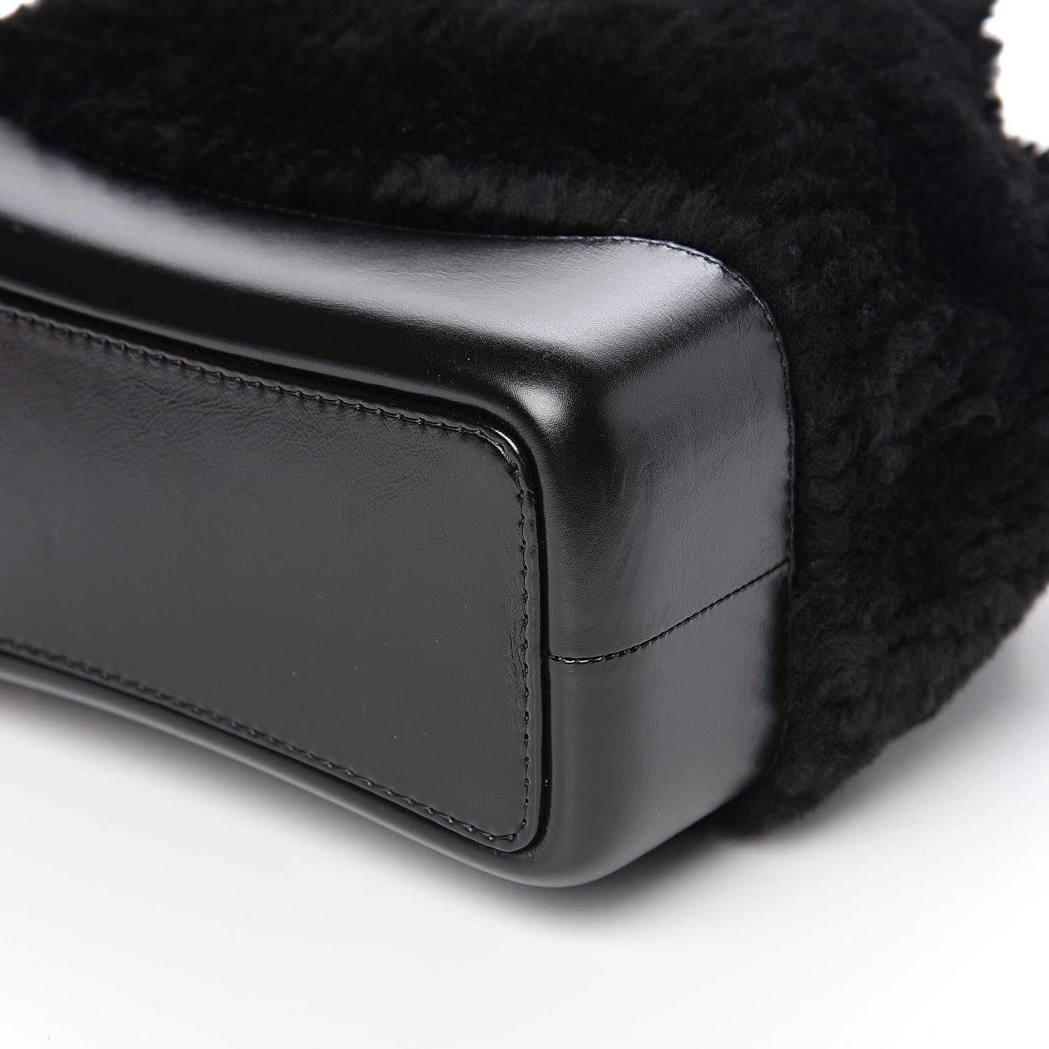 Chanel Shearling Small Gabrielle Backpack Black 9 of 10