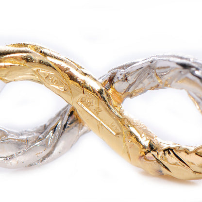 Bulgari BUCCELLATI 18K Yellow and White Gold Ring Eternity 7 4 of 5