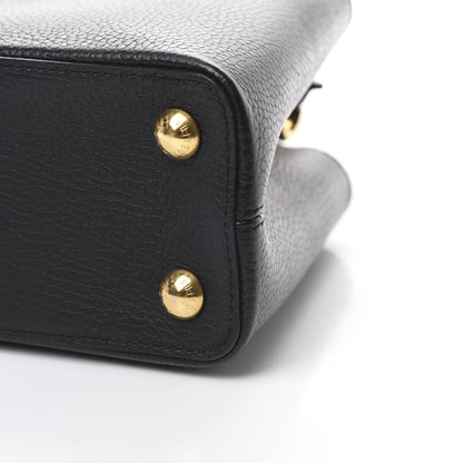 Louis Vuitton Taurillon Capucines BB Black 10 of 13