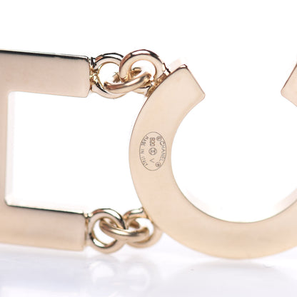 Chanel Metal Cha-Nel Logo Drop Earrings Gold 3 of 5