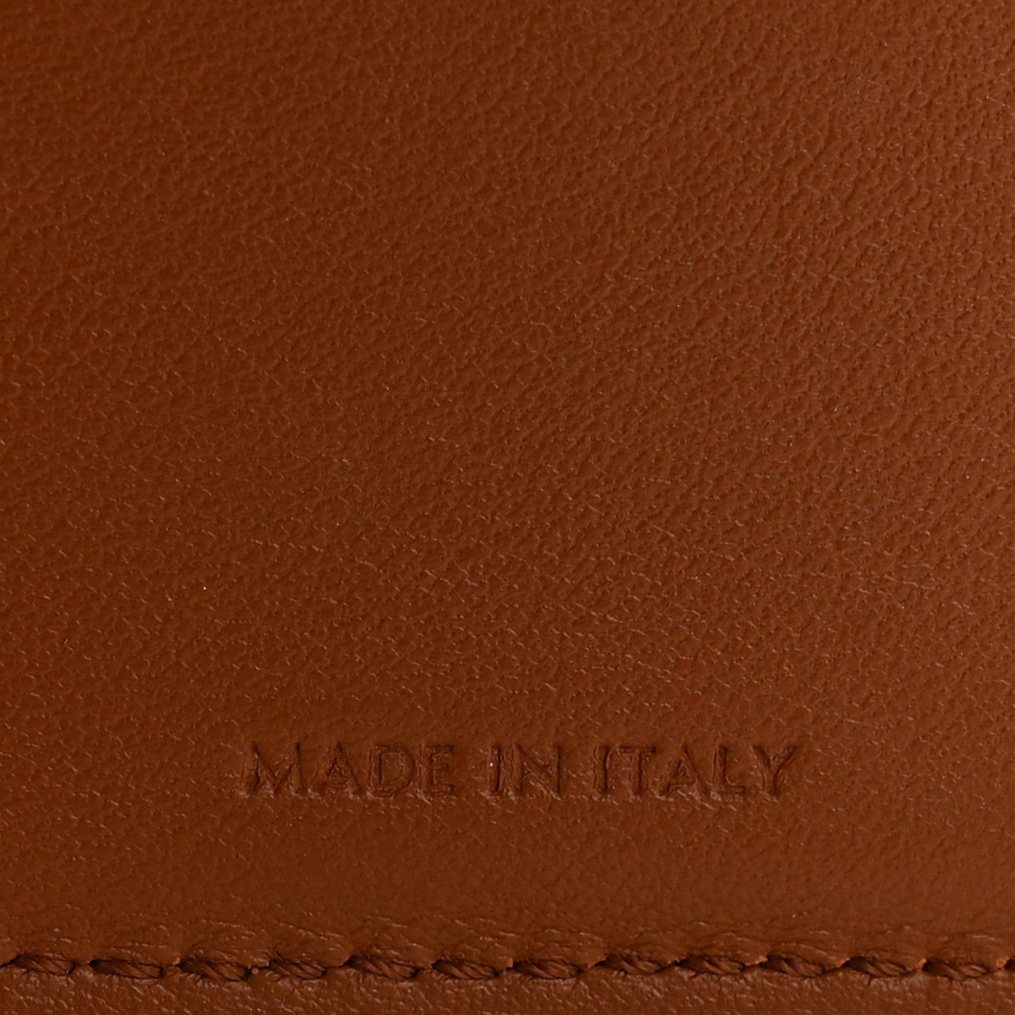 Textile Calfskin Small Triomphe Wallet Natural Tan