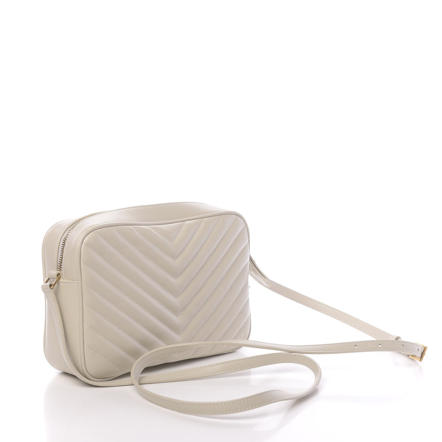 Saint Laurent Calfskin Matelasse Monogram Lou Camera Bag Crema Soft 3 of 11