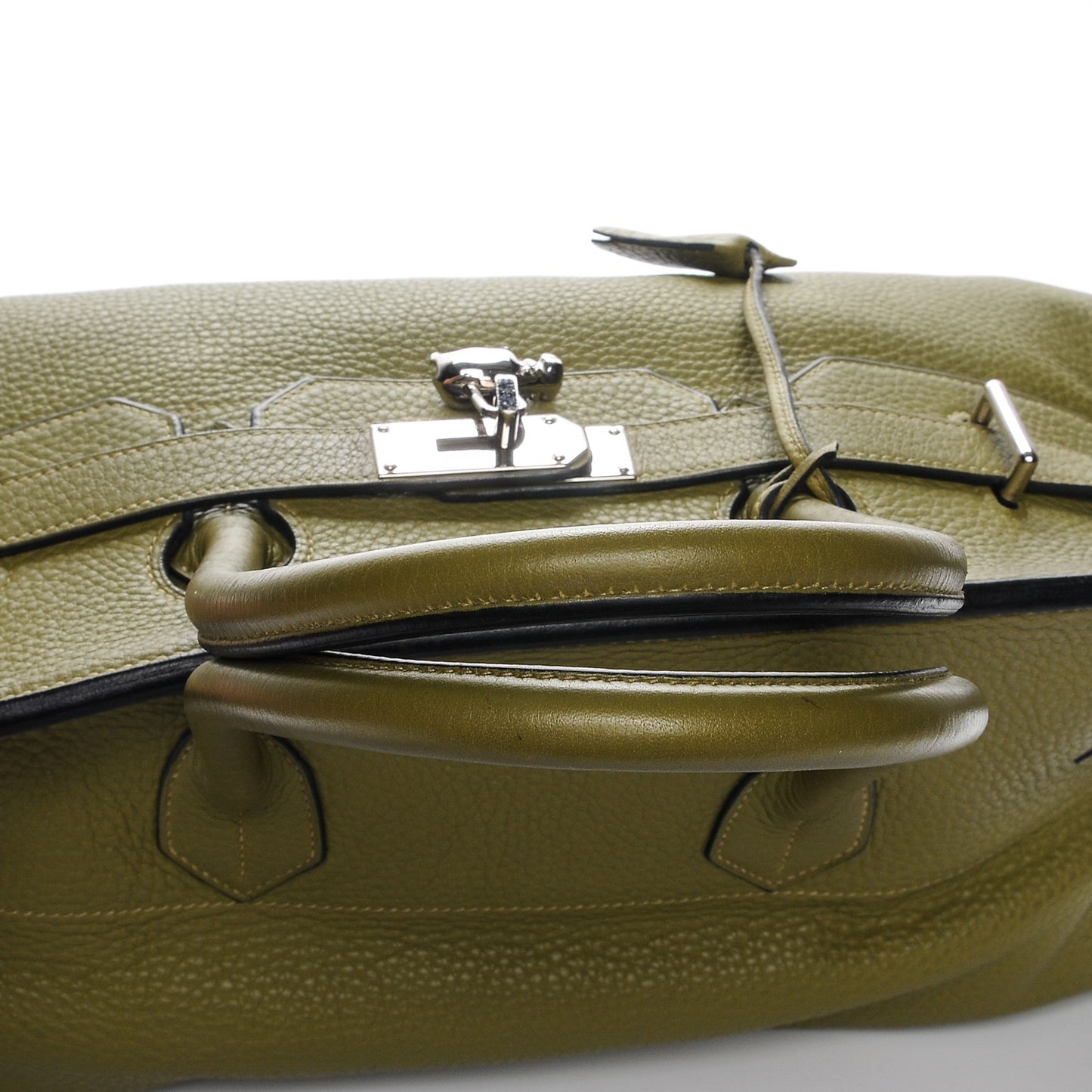 Taurillon Clemence JPG Birkin 42 Chartreuse