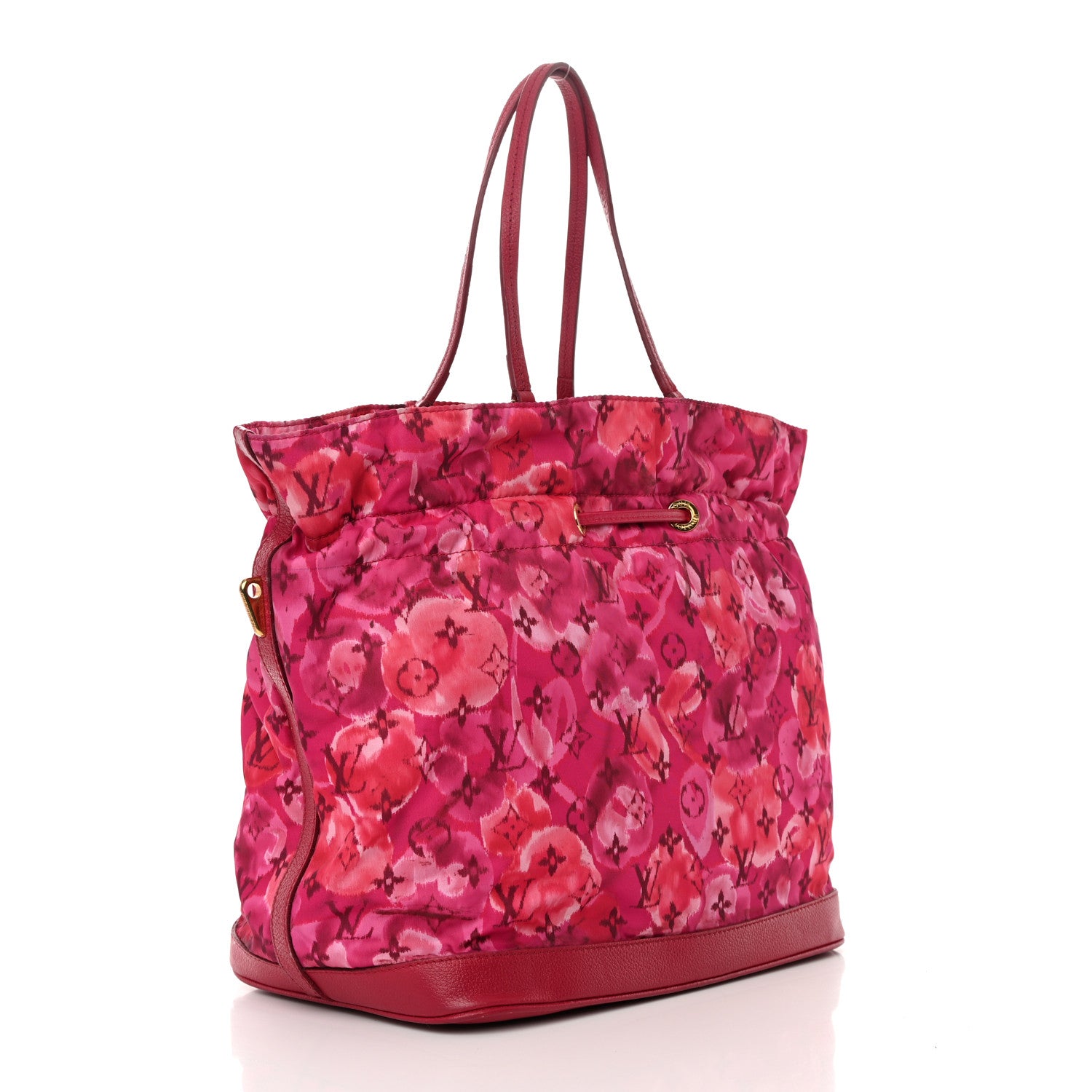 Louis Vuitton Nylon Monogram Ikat Noefull MM Rose Indien 3 of 19