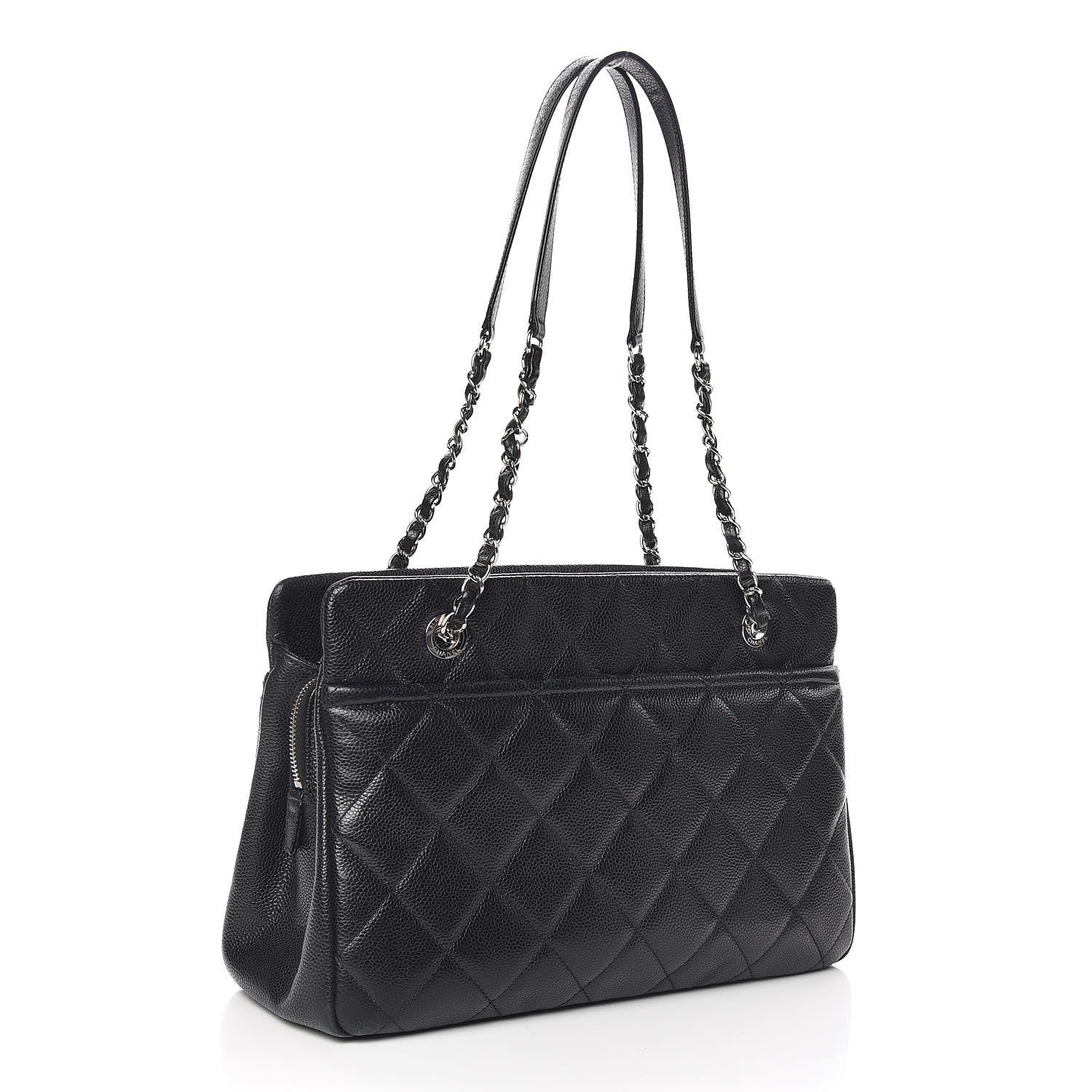 Chanel Caviar Quilted Timeless CC Soft Tote Black 3 of 15