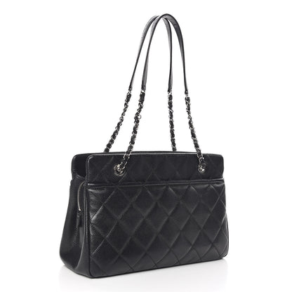 Chanel Caviar Quilted Timeless CC Soft Tote Black 3 of 15
