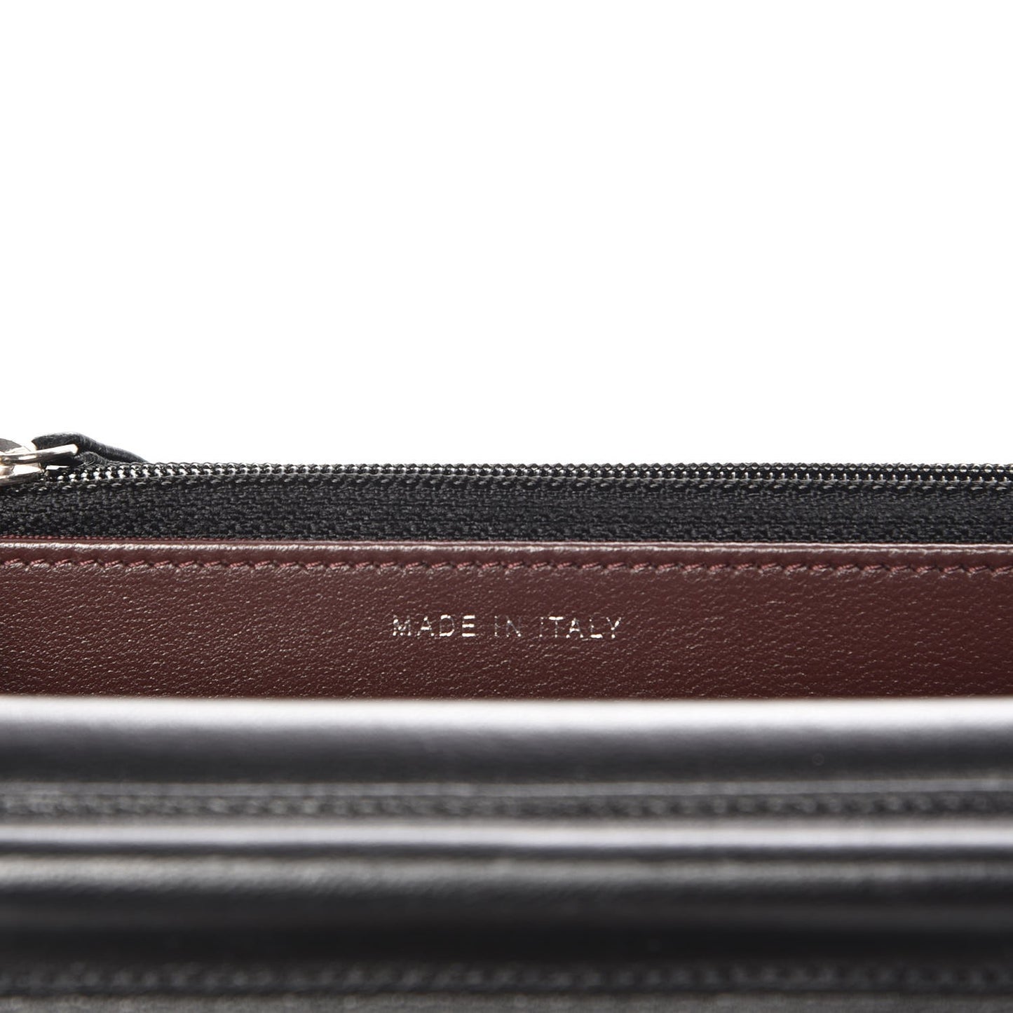 Lambskin Quilted Wallet On Chain WOC Black