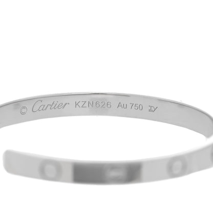 Cartier 18K White Gold Large LOVE Hoop Earrings 4 of 4