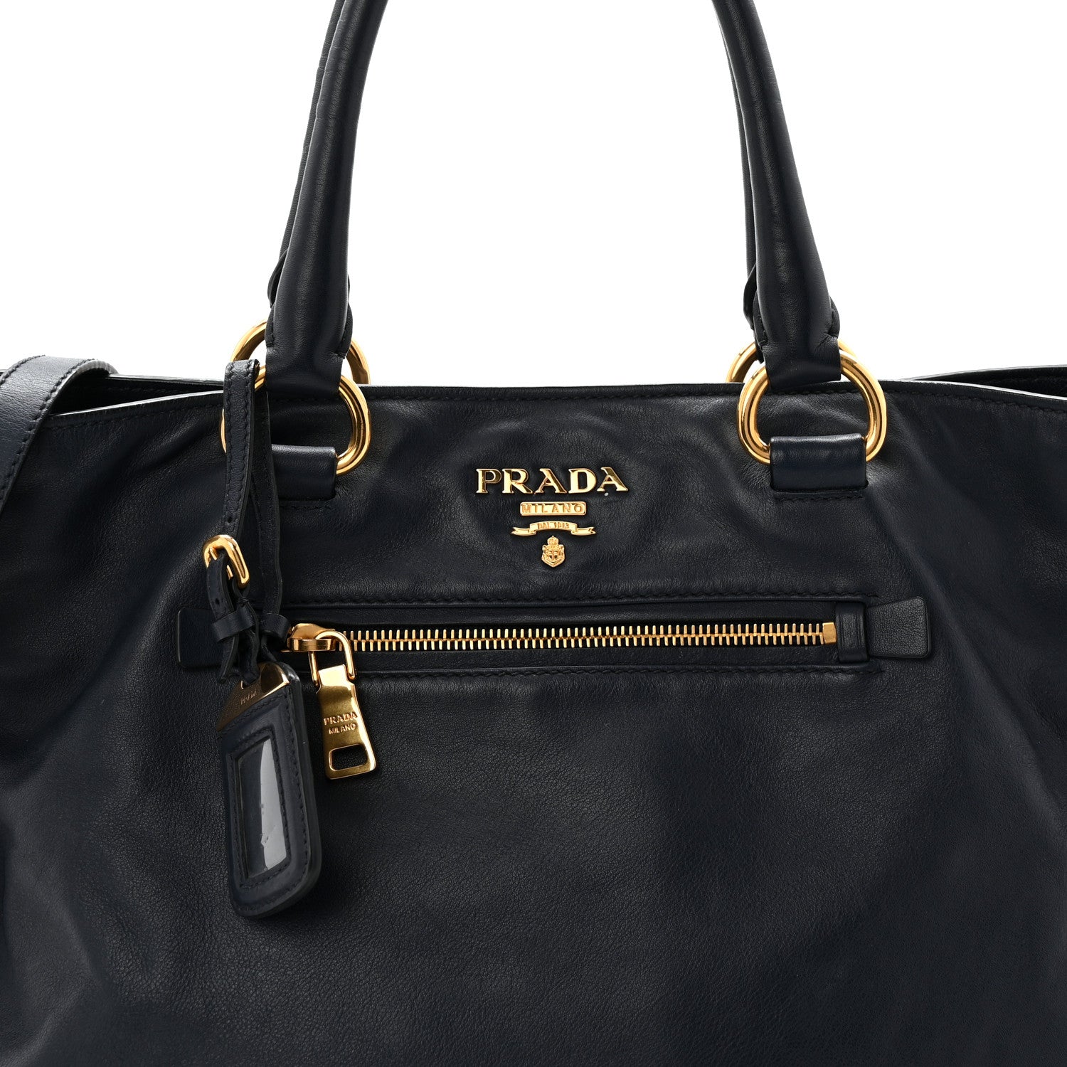 Prada Soft Calfskin Tote Baltico 8 of 10
