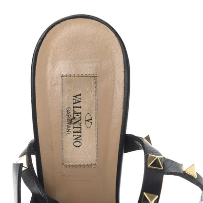 Valentino Garavani Calfskin Rockstud 90mm City Sandals 40 Black 6 of 7