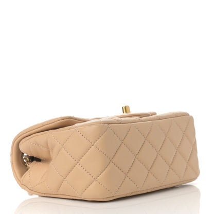 Chanel Lambskin Quilted Mini Pearl Crush Flap Beige 4 of 12