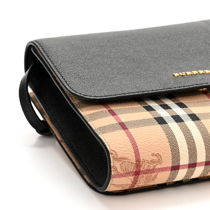 Burberry Haymarket Check Small Loxley Crossbody Black 8 of 9