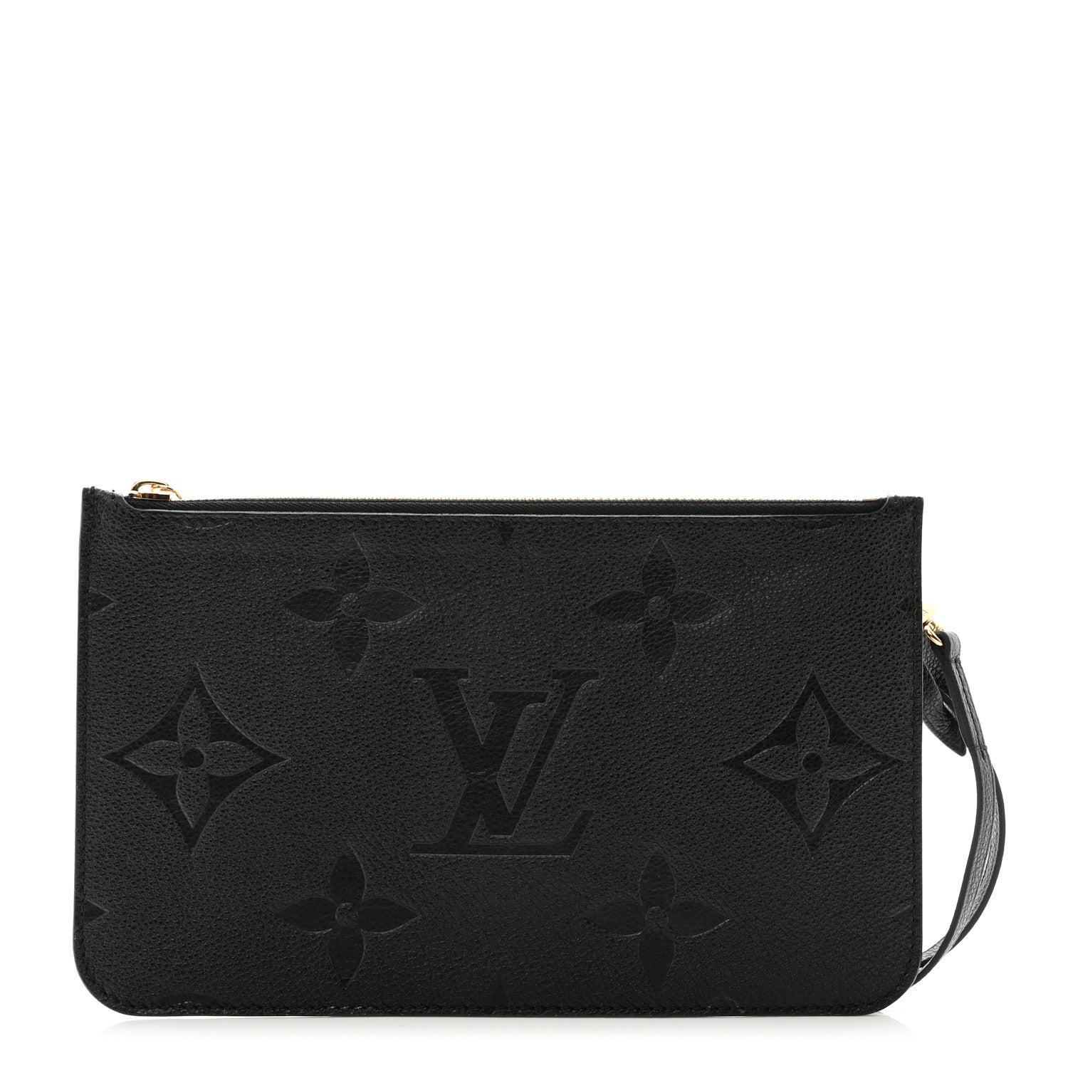 Louis Vuitton Empreinte Monogram Giant Neverfull MM Pochette Black 1 of 8