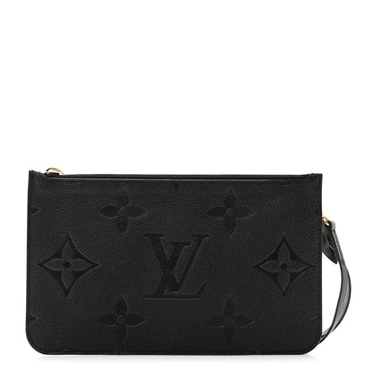 Louis Vuitton Empreinte Monogram Giant Neverfull MM Pochette Black 1 of 8