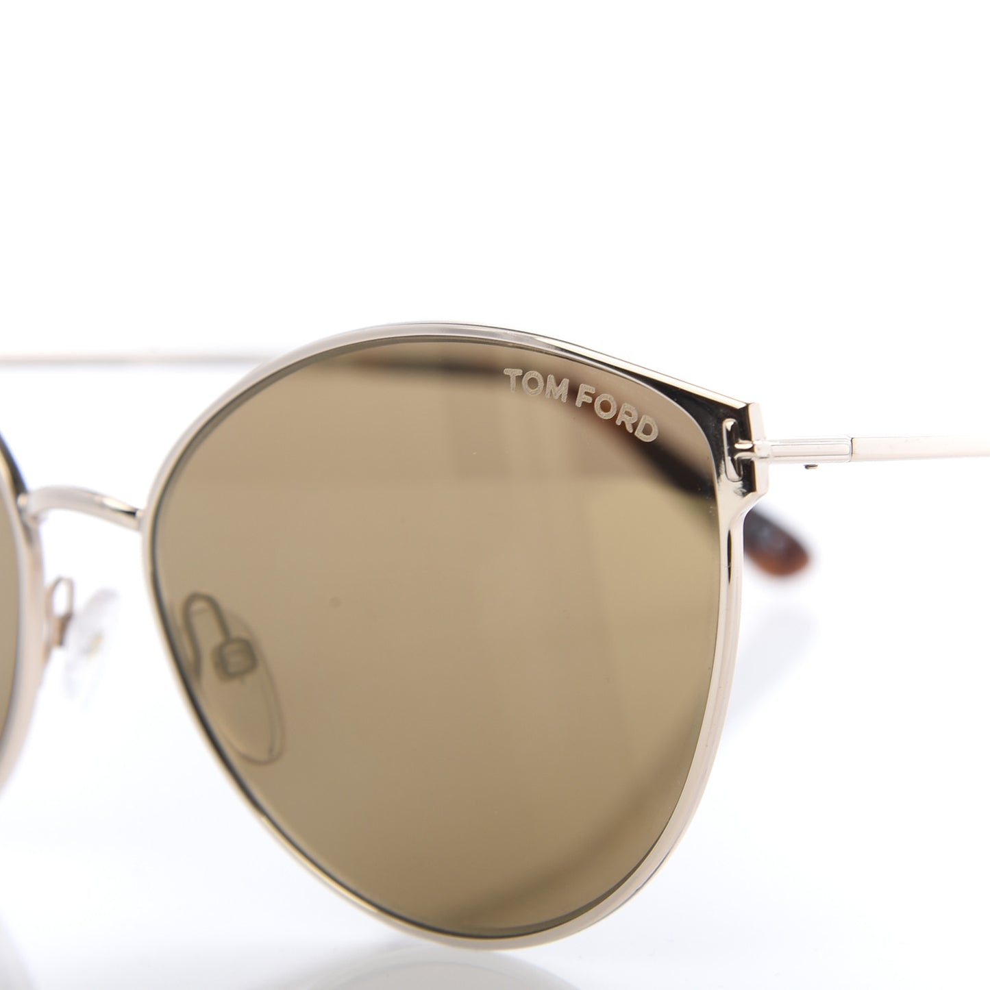 Metal Cat Eye Zeila Sunglasses TF654 Gold