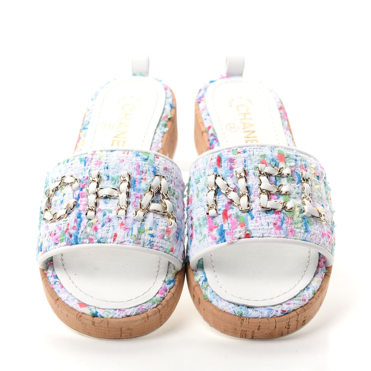 Tweed Logo Mules 37.5 Multicolor