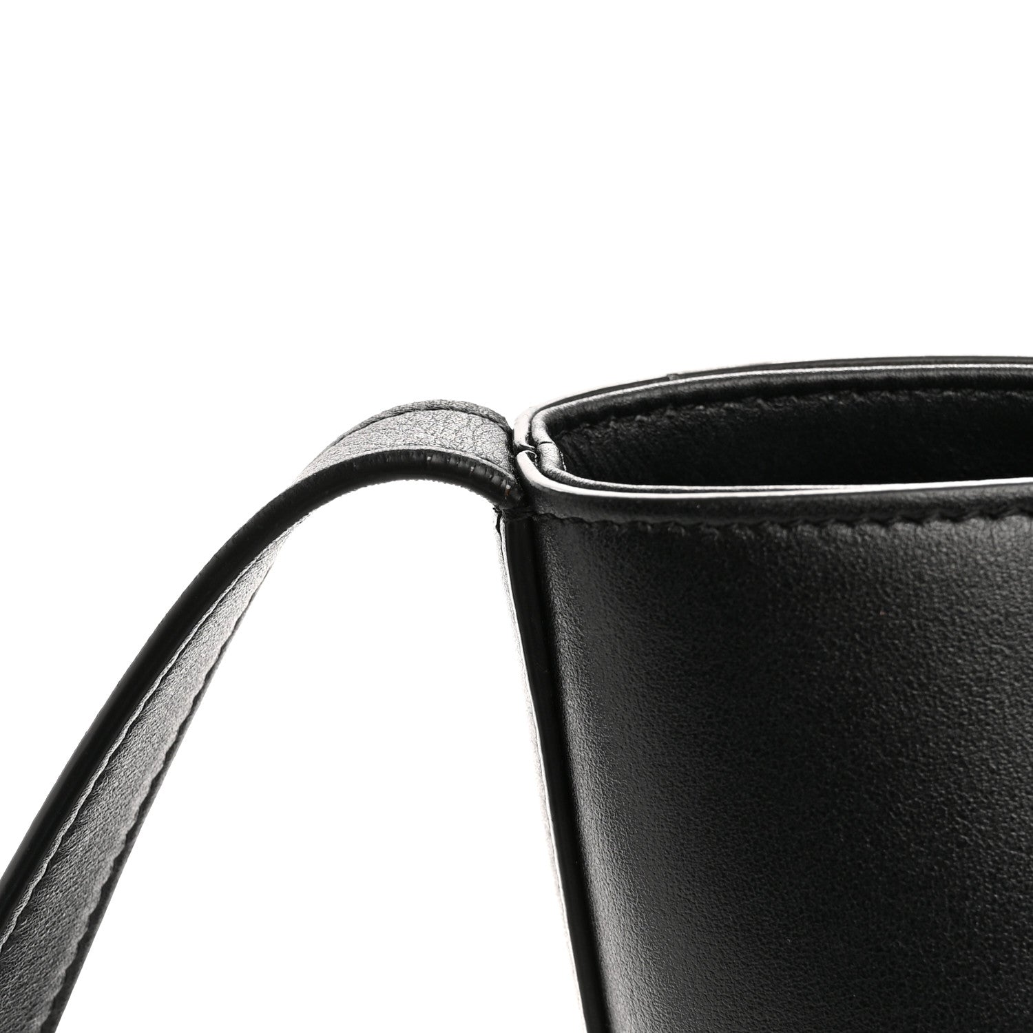 Celine Smooth Calfskin Small Cuir Triomphe Bucket Bag Black 14 of 14