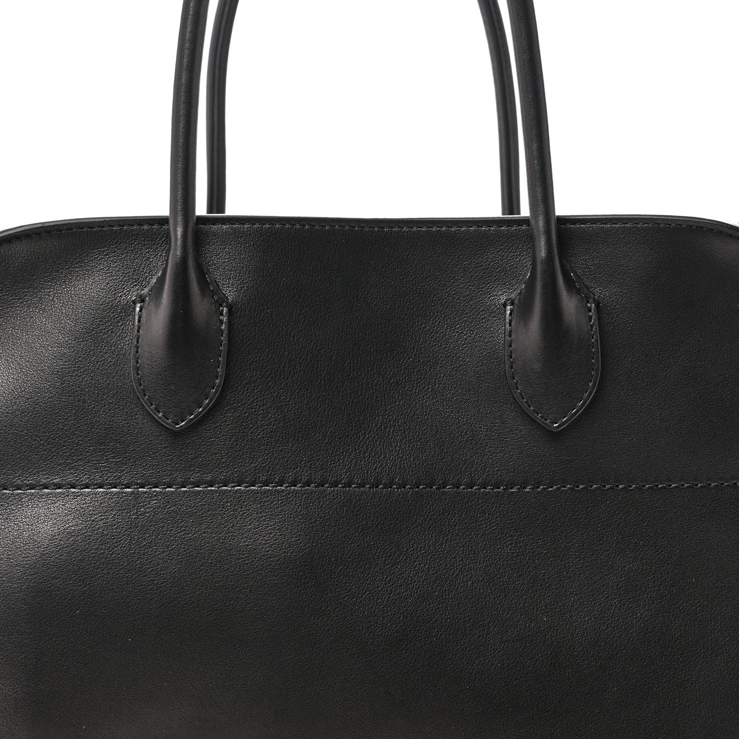 Polished Saddle Calfskin Soft Margaux 15 Black