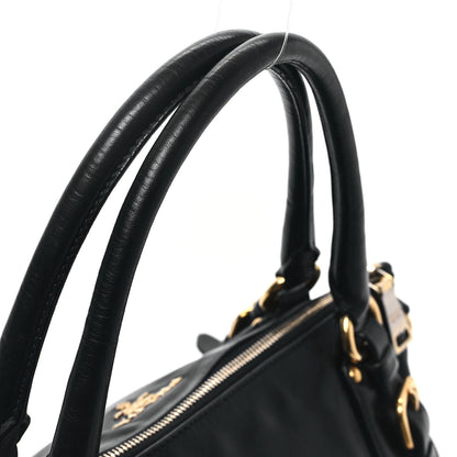 Prada Soft Calf Shopping Satchel Black 11 of 11