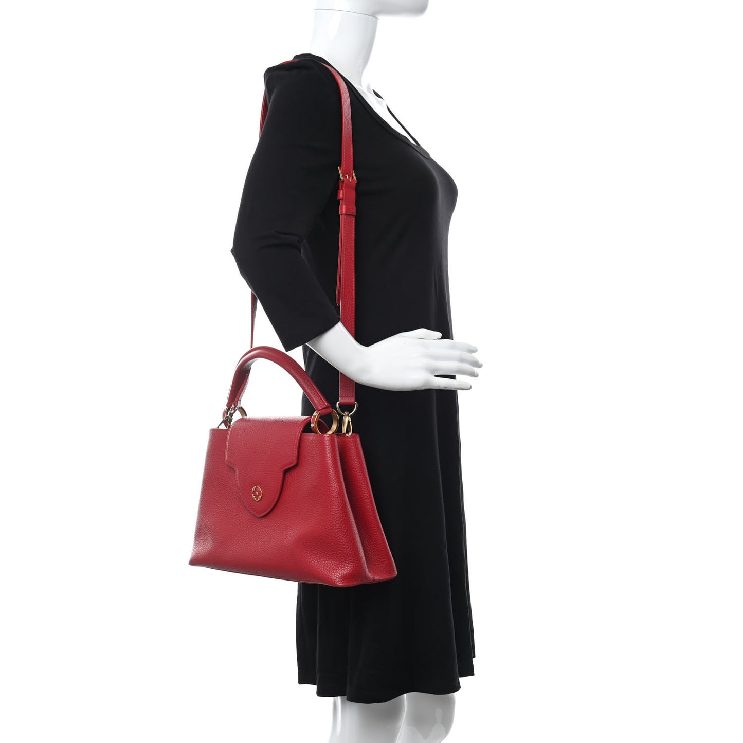 Taurillon Capucines PM Rubis